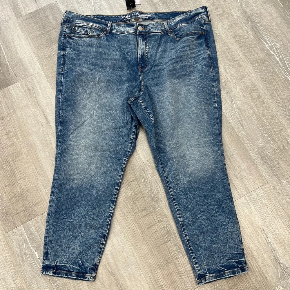 Torrid Acid Wash Perfect Skinny Vintage Stretch Jeans - New - Size 26 TALL